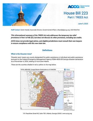 [ACCG Summary: ‘Disaster area’ means any county designated for public assistance or individual and public assistance]
