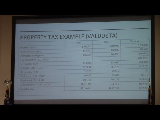 5.a. Adoption Of The 2025 Millage Rate - Stephanie Black gave a presentation