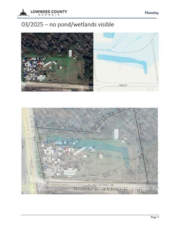 Aerial Maps: 03/2025 — no pond/wetlands visible