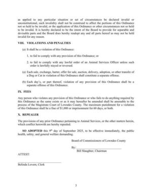 [VIII. VIOLATIONS AND PENALTIES]