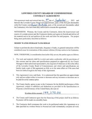 [CONTRACT AGREEMENT with Razor Back LLC]