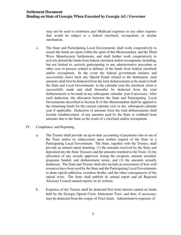 Governments described in Section II of this Memorandum shall be applied to