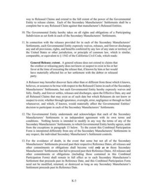 [The Governmental Entity understands and acknowledges that each of the Secondary]