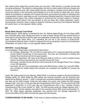 [overpopulation of pets in retail sales as well. Commissioner Marshall asked Mrs. Dukes to clarify what]