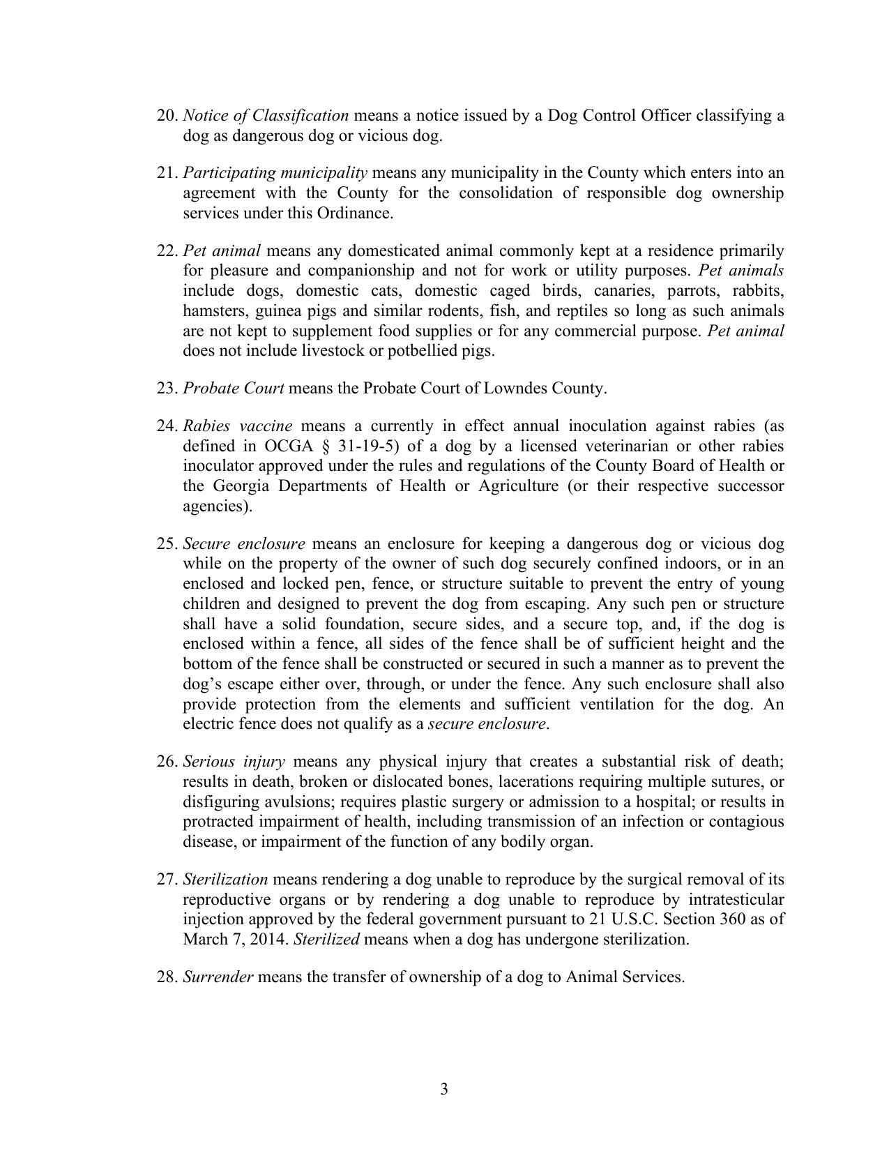 22. Pet animal means any domesticated animal commonly kept at a residence primarily for pleasure and companionship and not for work or utility purposes. Pet animals include dogs, domestic cats, domestic caged birds, canaries, parrots, rabbits, hamsters, guinea pigs and similar rodents, fish, and reptiles so long as such animals are not kept to supplement food supplies or for any commercial purpose. Pet animal does not include livestock or potbellied pigs.