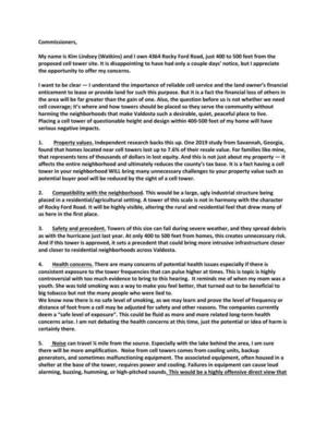 [Objections from Kim Lindsey (Watkins)]