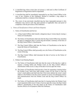 [c. Notice of Classification to Owner and Owner Response]