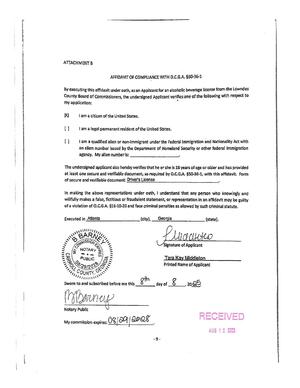 [Tara Kay Middleton, AFFIDAVIT OF COMPLIANCE WITH 0.C.G.A. §50-36-1]