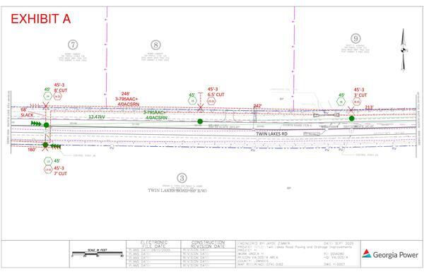 Map: Engineering for power line easement, Twin Lakes Road (7 of 14)
