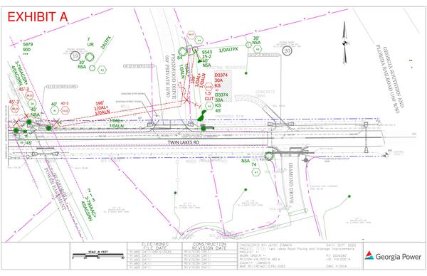 Map: Engineering for power line easement, Twin Lakes Road (14 of 14)
