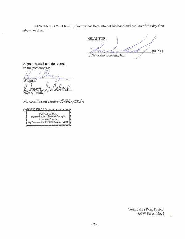 Signed, sealed,* and delivered