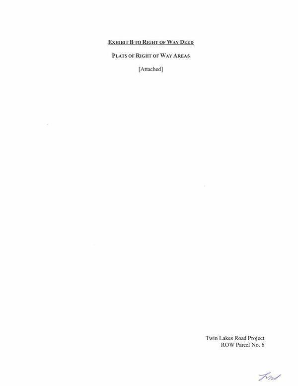 Exhibit B: Plats of Right of Way Areas