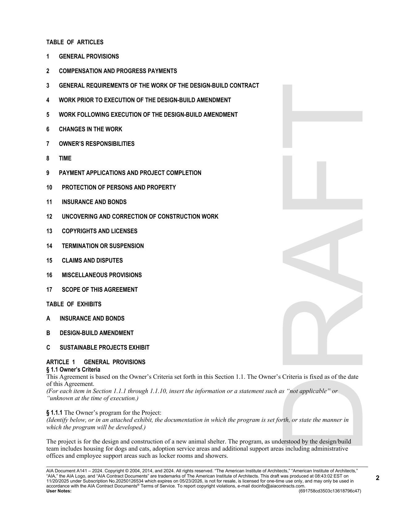 17 SCOPE OF THIS AGREEMENT