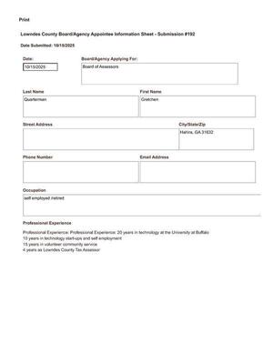 [Gretchen Quarterman application]