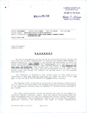 [EASEMENT for power line through Bobby Lambert property]