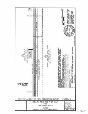 [Map: RoW Acquisition Survey, Parcel 6 (2 of 3)]