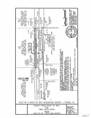 [Map: Plat of RoW Acquisition Survey, Parcel 10]