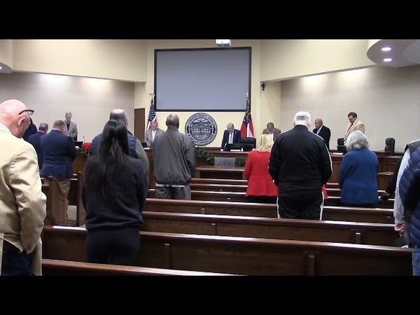 [1. Call to Order 2. Invocation 3. Pledge]