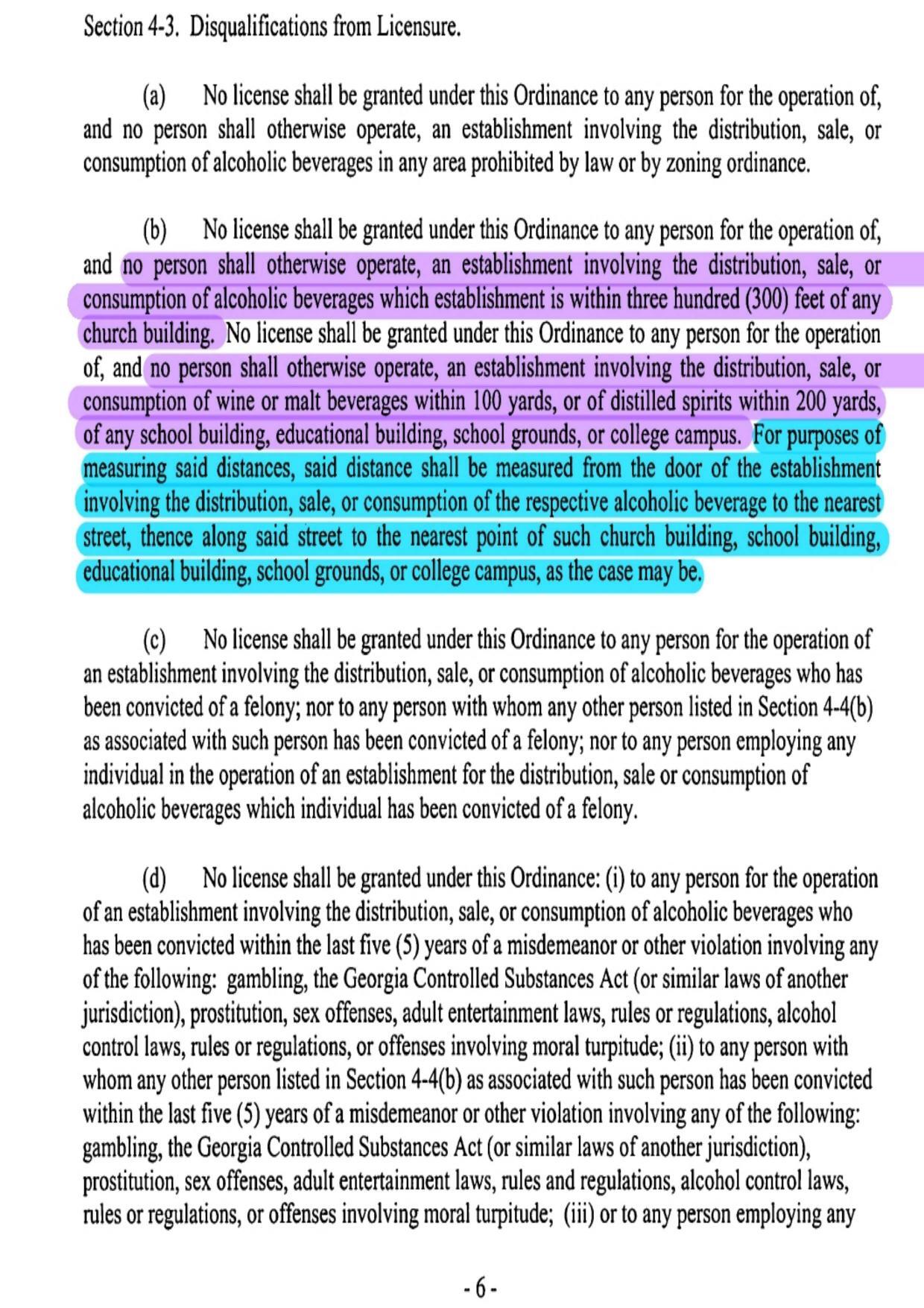 Section 4-3, Disqualifications from Licensure.
