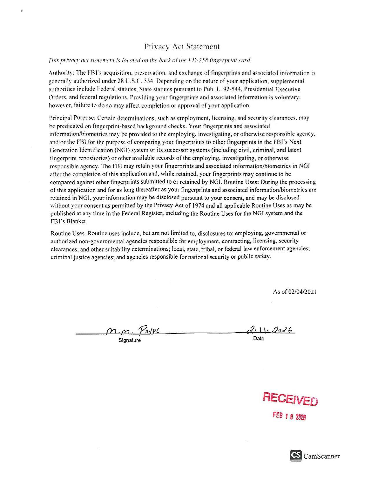 Signature