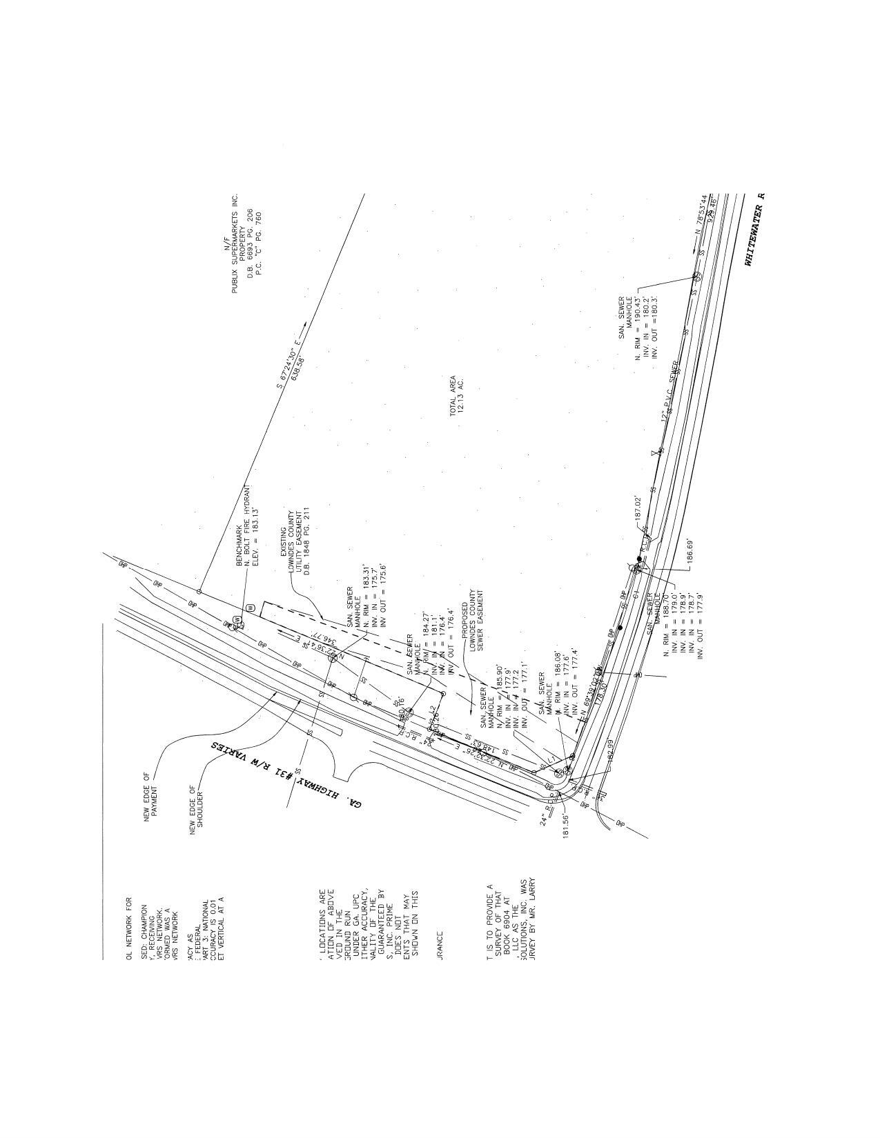 Drawing of Reconfigured Easement Area