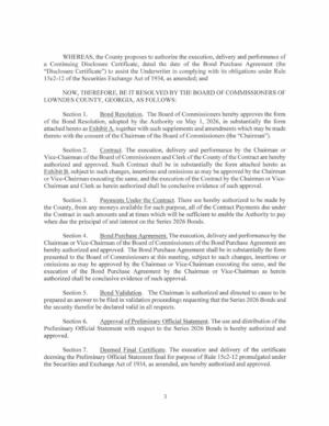 [NOW, THEREFORE, BE IT RESOLVED BY THE BOARD OF COMMISSIONERS OF]