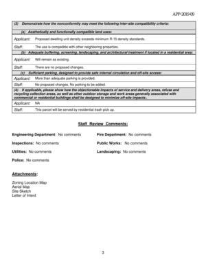 [Applicant: Proposed dwelling unit density exceeds minimum R-15 density standards.]